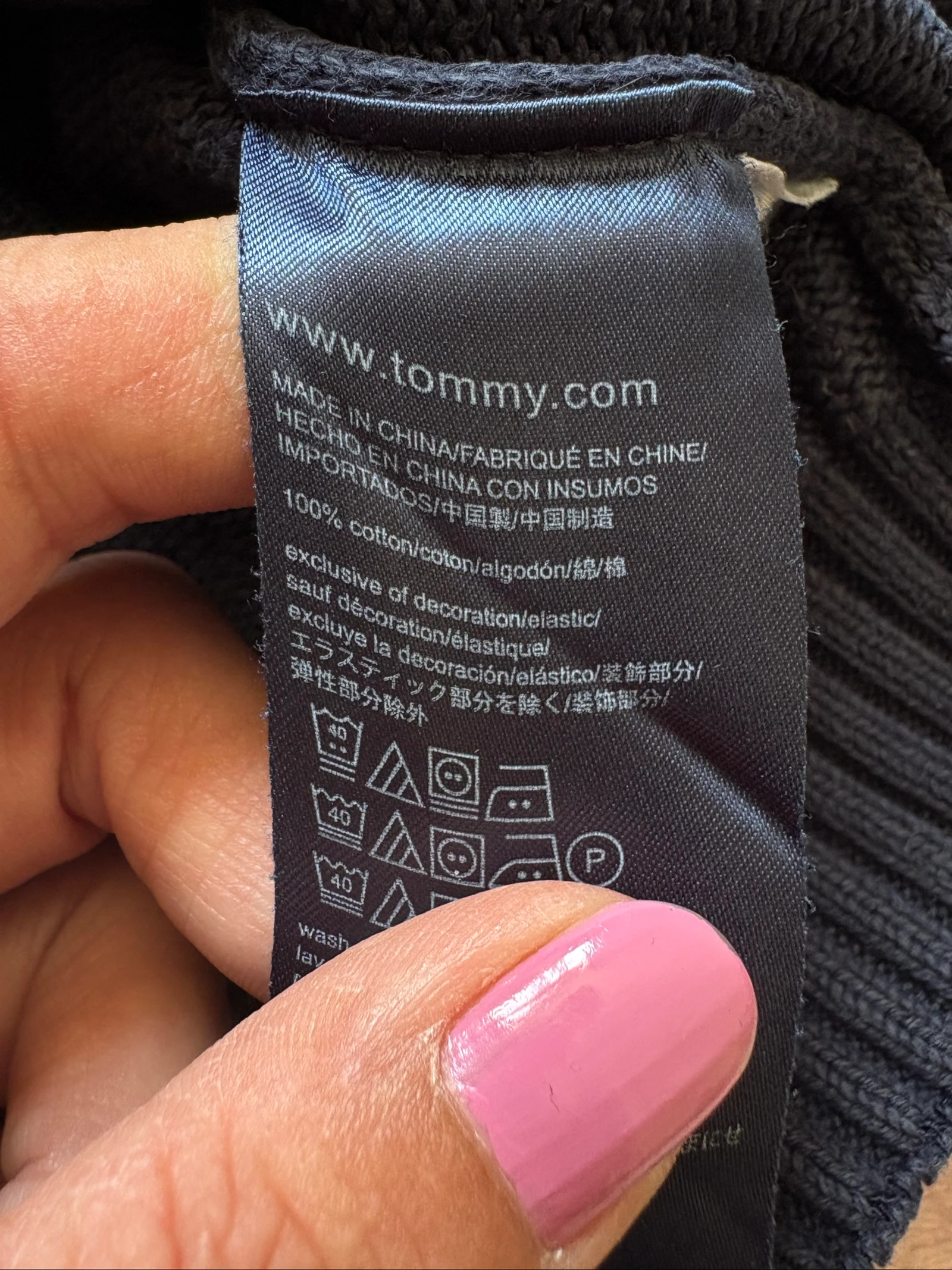 Jasje jongen 4/5 jaar marineblauw Tommy Hilfiger 100 % katoen – photo 6